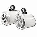 Bazooka MT8252WS 8" White Double Ended Marine Tubbies Wakeboard Speakers (Pair)