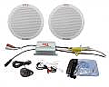 Pyle Marine Audio PLMRKT2A 2 Channel Waterproof MP3/iPod Amplified 6.5' Marine Speaker System