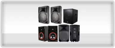 Pro Audio Amplified PA Speakers