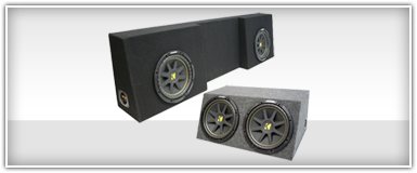 Dual 10 Inch Loaded Subwoofer Enclosures
