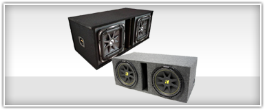 Dual 12 Inch Loaded Subwoofer Enclosures