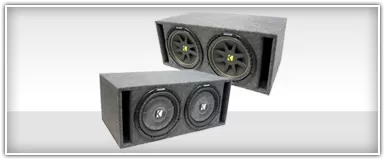 Dual 8 Inch Loaded Subwoofer Enclosures