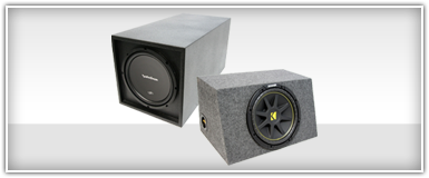 Single 12 Inch Loaded Subwoofer Enclosures