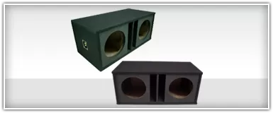 Dual 10 Inch Painted Face Subwoofer Enclosures