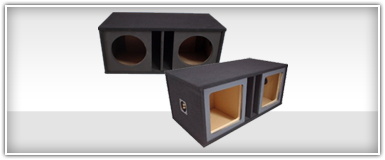 Dual 12 Inch Painted Face Subwoofer Enclosures