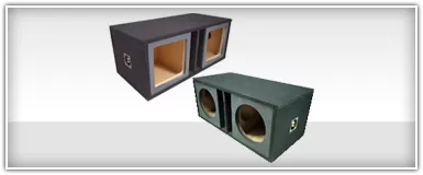 Dual 15 Inch Painted Face Subwoofer Enclosures