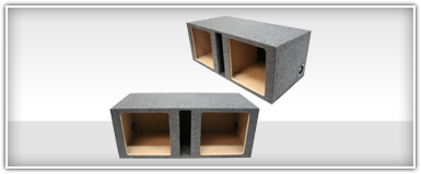 Dual 12 Inch Vented Subwoofer Enclosures